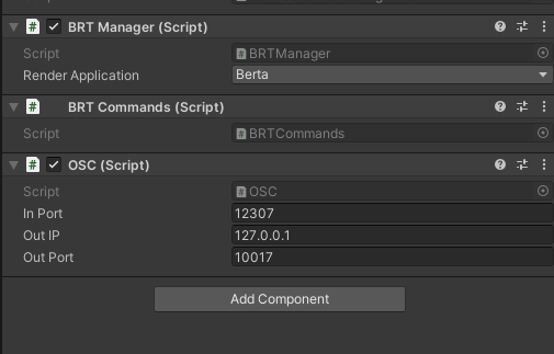 Scripts impoted in Unity.